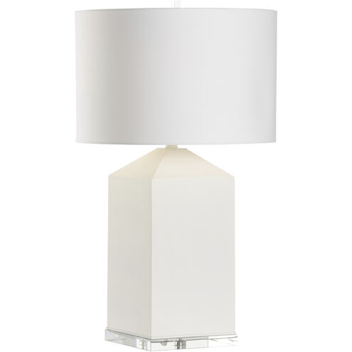 Chic 21.5 inch 100.00 watt White/Cream Table Lamp Portable Light