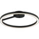 The Trundle LED 16 inch Matte Black Flush Mount Ceiling Light