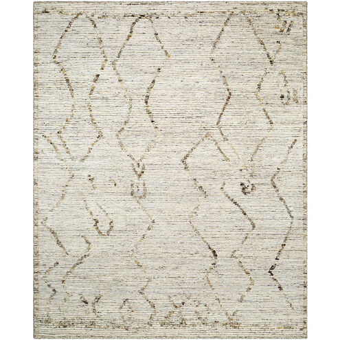 Khyber 108 X 72 inch Light Silver / Ash / Warm Grey / Off-White / Prairie Dust / Sage Handmade Rug in 6 x 9