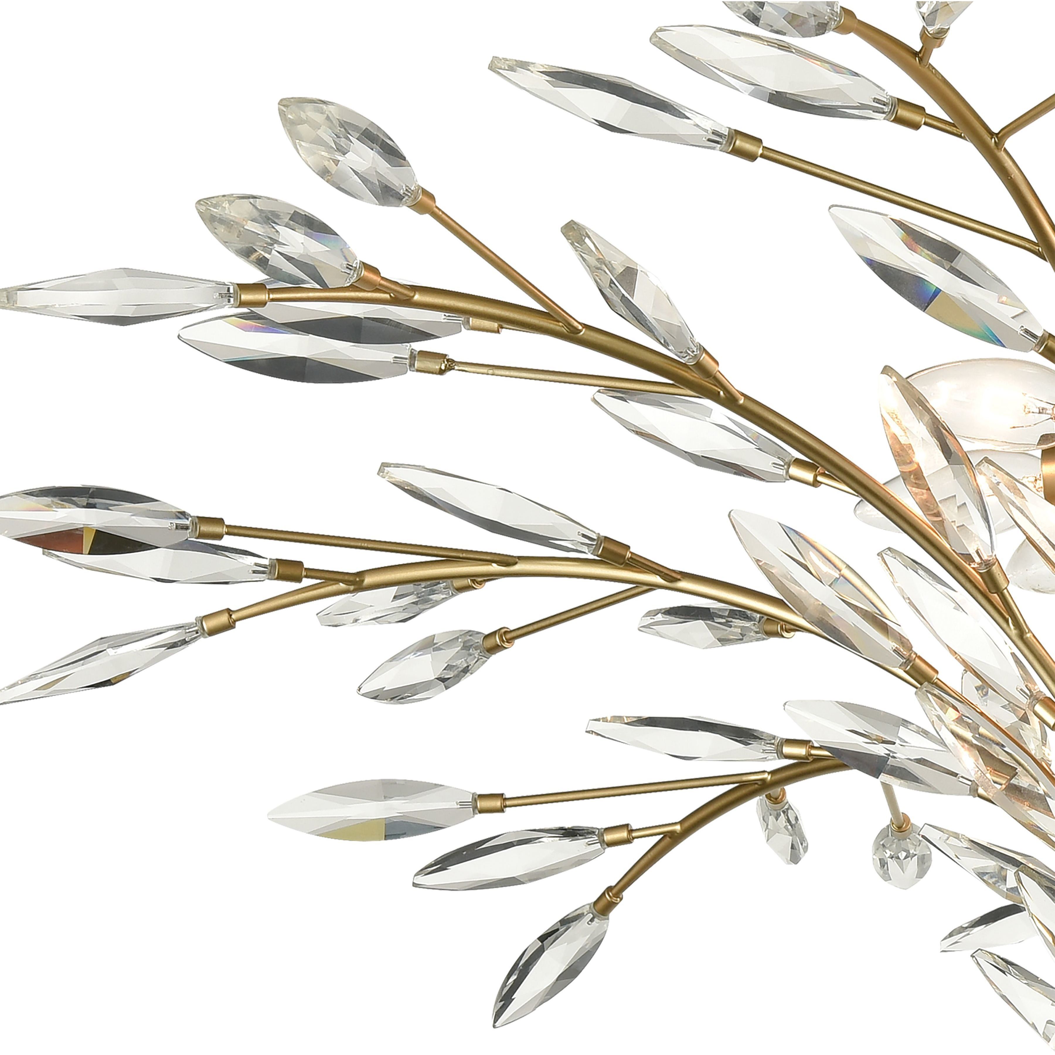 Flora Grace 9 Light 38 inch Champagne Gold Chandelier Ceiling Light