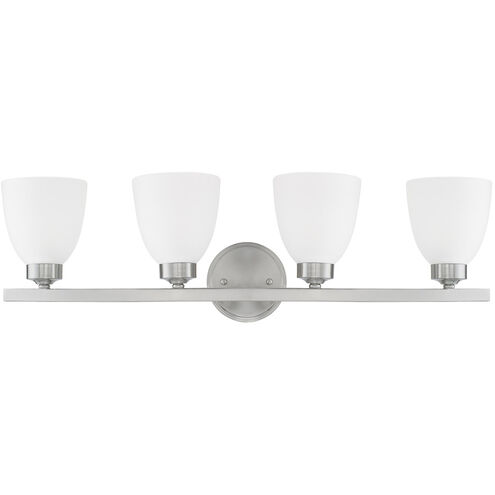 Jameson 4 Light 29 inch Brushed Nickel Vanity Light Wall Light