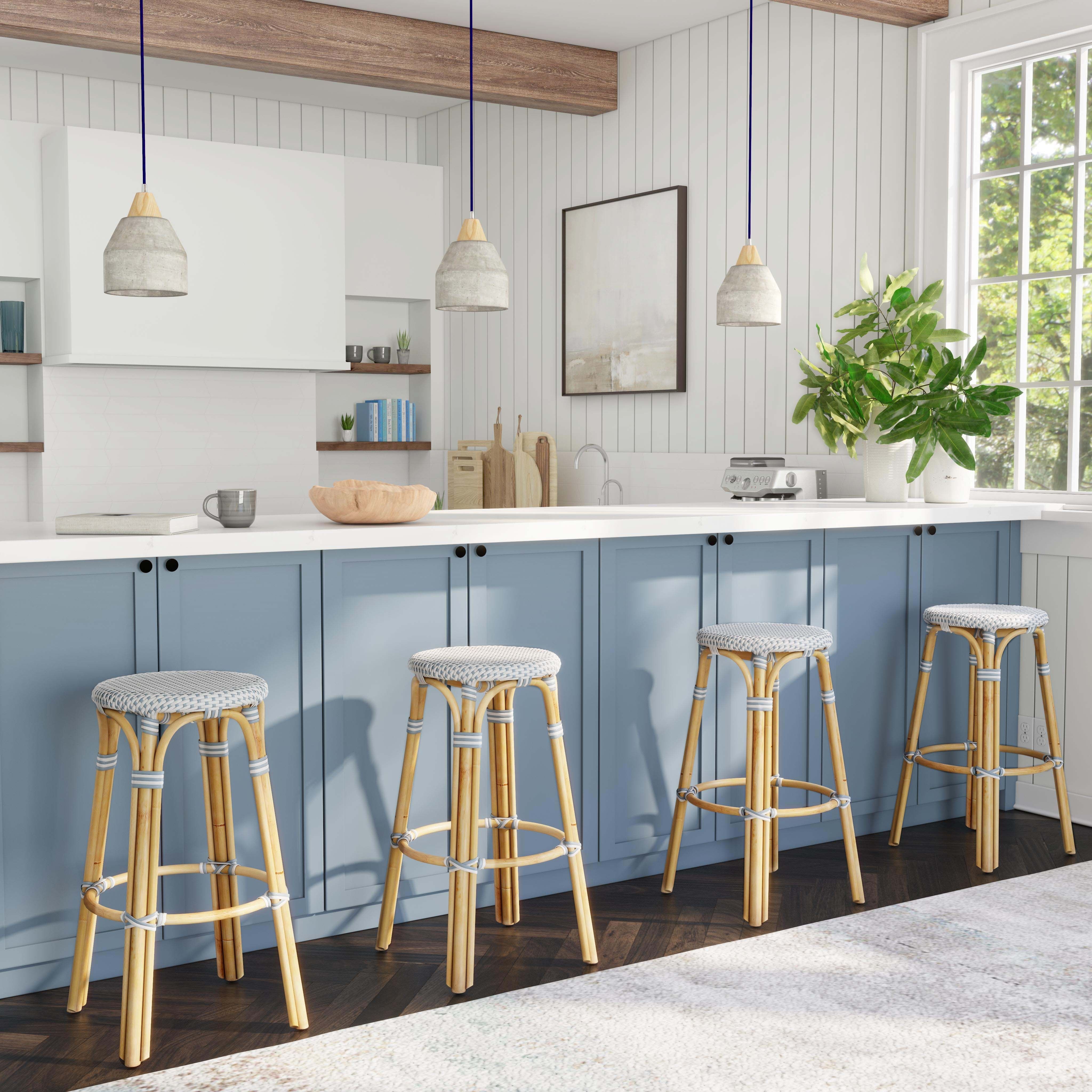 Sky blue bar stools shop