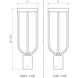 Leland LED 21 inch Sand Black Outdoor Post Mount Fixture