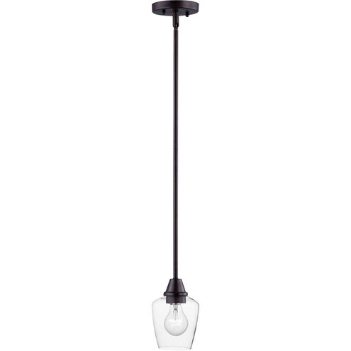 Goblet LED 5 inch Oil Rubbed Bronze Mini Pendant Ceiling Light in Bronze and Antique Brass