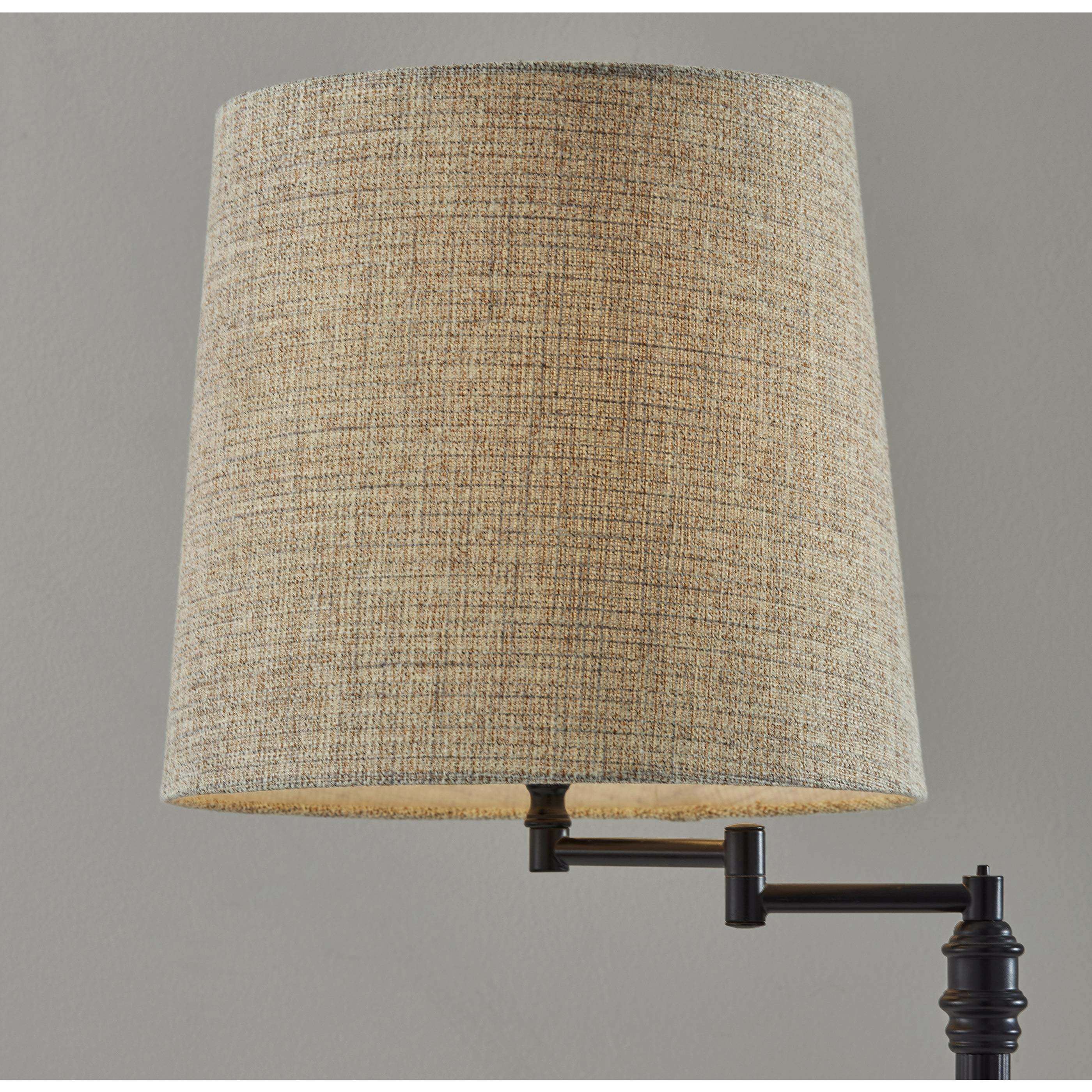 Dante 26 inch 60.00 watt Black Metal Table Lamp Portable Light, Simplee Adesso