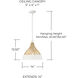 Kali 1 Light 14 inch Matte White Pendant Ceiling Light