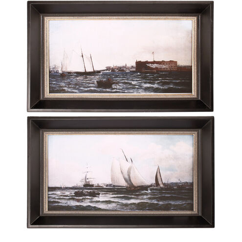 New York Harbor Blue/Black Wall Art