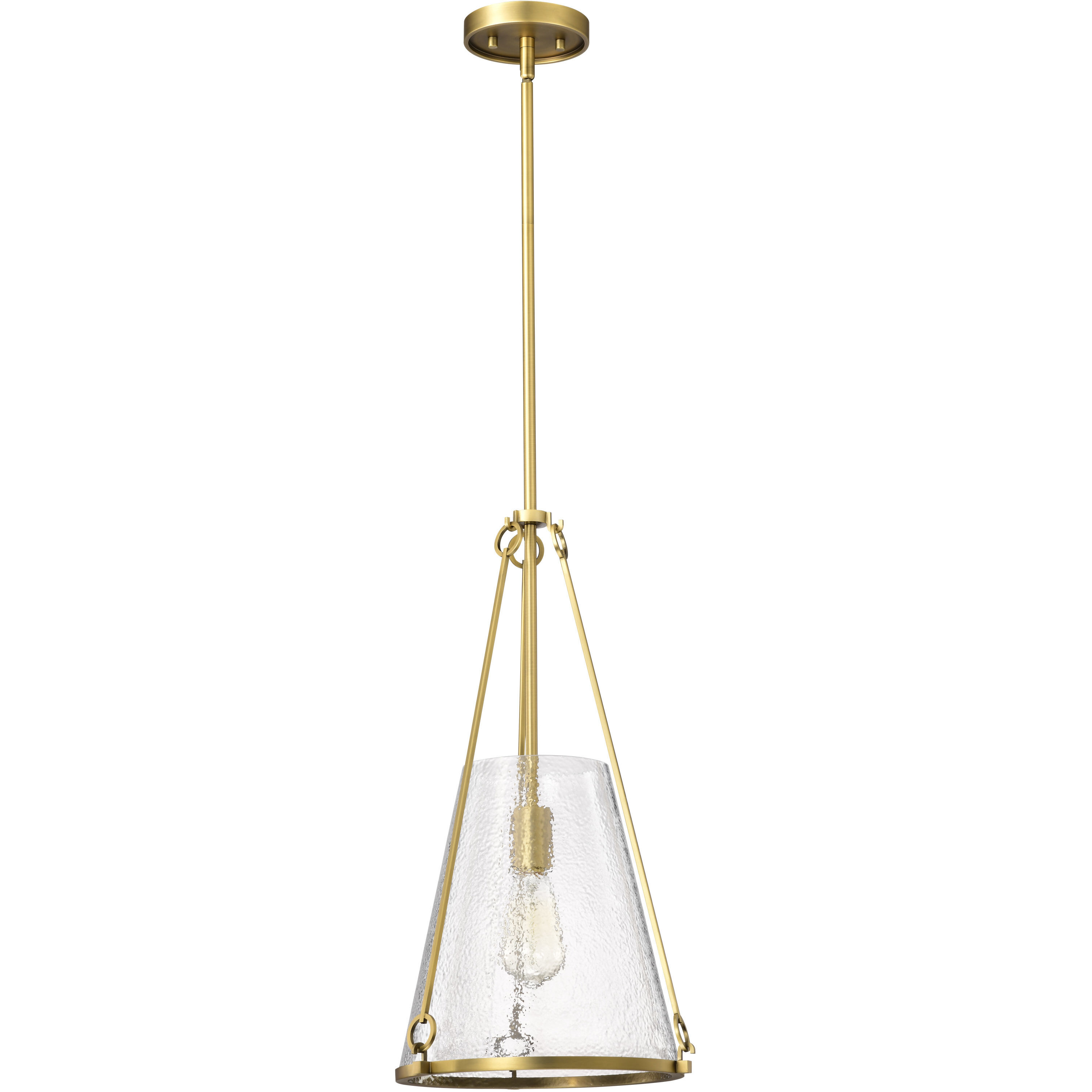 Valentine 12 inch Vintage Brass Pendant Ceiling Light