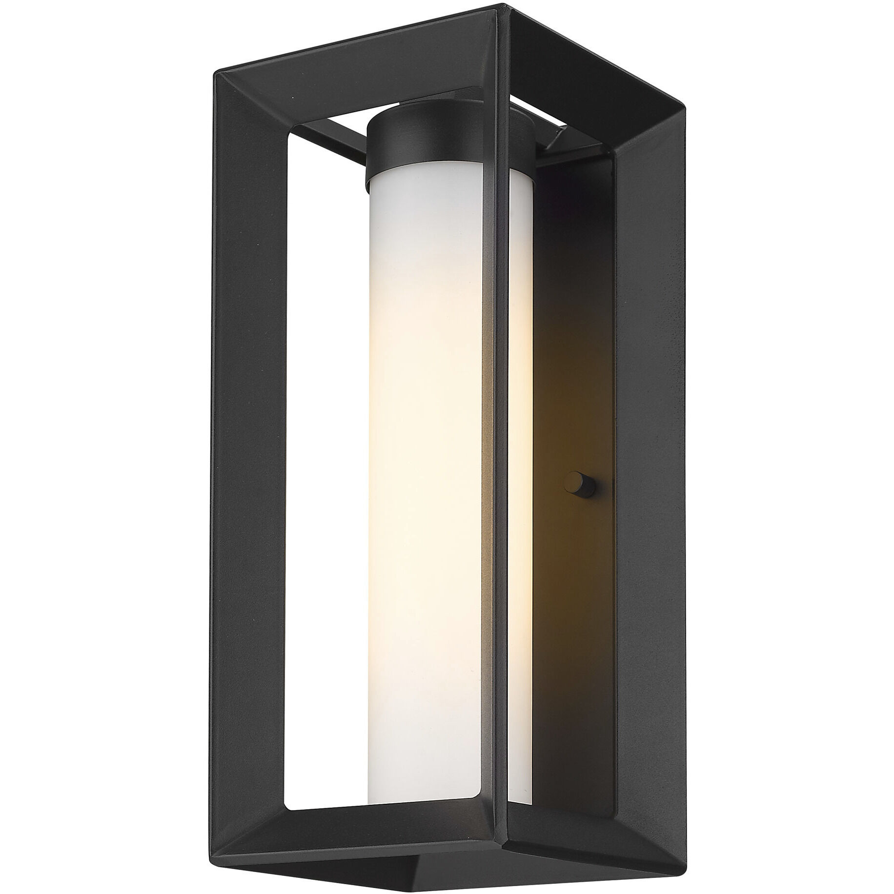 Smyth 1 Light 14 inch Natural Black Outdoor Wall in Opal Glass