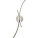 Tusk Wall Sconce Wall Light in 4000K, Brushed Nickel, dweLED