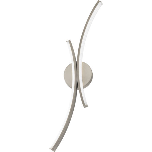 Tusk Wall Sconce Wall Light in 4000K, Brushed Nickel, dweLED