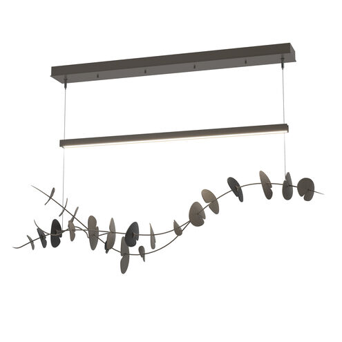 Lily LED 41.1 inch Dark Smoke and Black Pendant Ceiling Light in Dark Smoke/Black