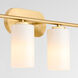 Belinder 4 Light 33 inch Aged Brass Vanity Light Wall Light