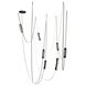 Fremont LED 2.5 inch Ivory and Black Belt Chandelier Ceiling Light