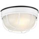Nauticus Round Dual Mount 1 Light 10 inch White Outdoor Wall Sconce