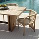 Dominic 91 X 30 inch Willow and Aged Bronze Outdoor Dining Table