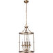 Marlowe 4 Light 15 inch Satin Brass Foyer Light Ceiling Light