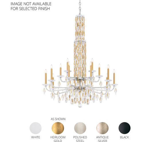 Siena 17 Light Black Chandelier Ceiling Light in Radiance, No Spikes
