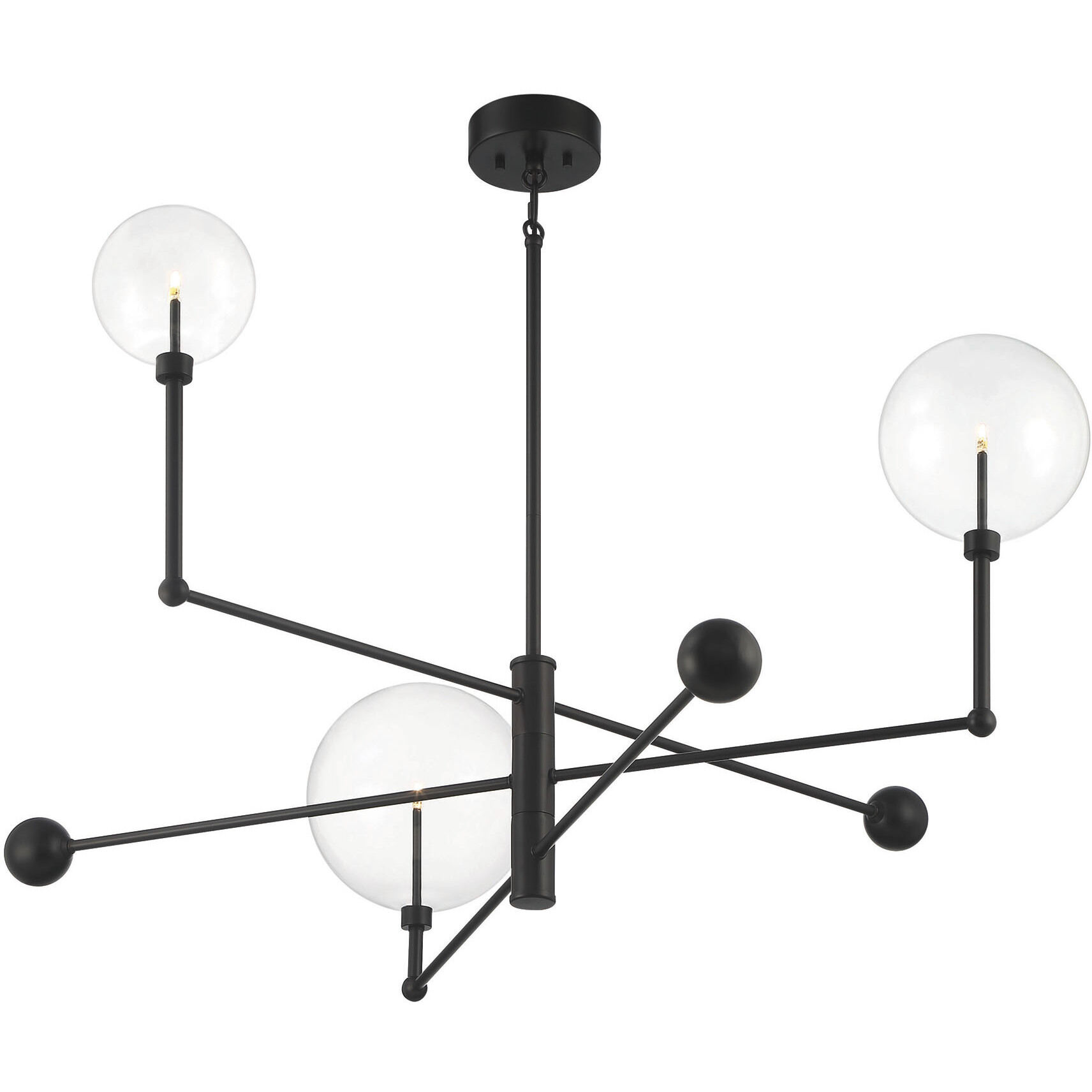 Modern LED 46 inch Oil Rubbed Bronze Chandelier Ceiling Light