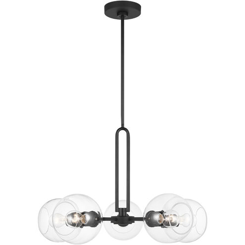 Codyn 5 Light 26 inch Midnight Black Chandelier Ceiling Light