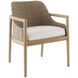 Chilton Pearl and Dark Blonde with Natural Teak Outdoor Dining Chair