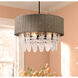 Breakers Isle 9 Light 32.63 inch Coal Pendant Ceiling Light