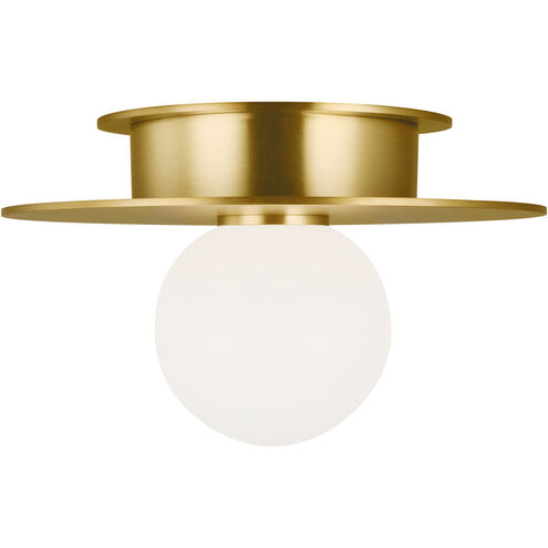 Kelly by Kelly Wearstler Nodes 1 Light 8 inch Burnished Brass Flush Mount Ceiling Light