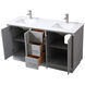 Hayes 60 X 22 X 35 inch Grey Vanity Sink Set