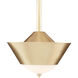 Pepys 1 Light 12 inch Brushed Brass Pendant Ceiling Light