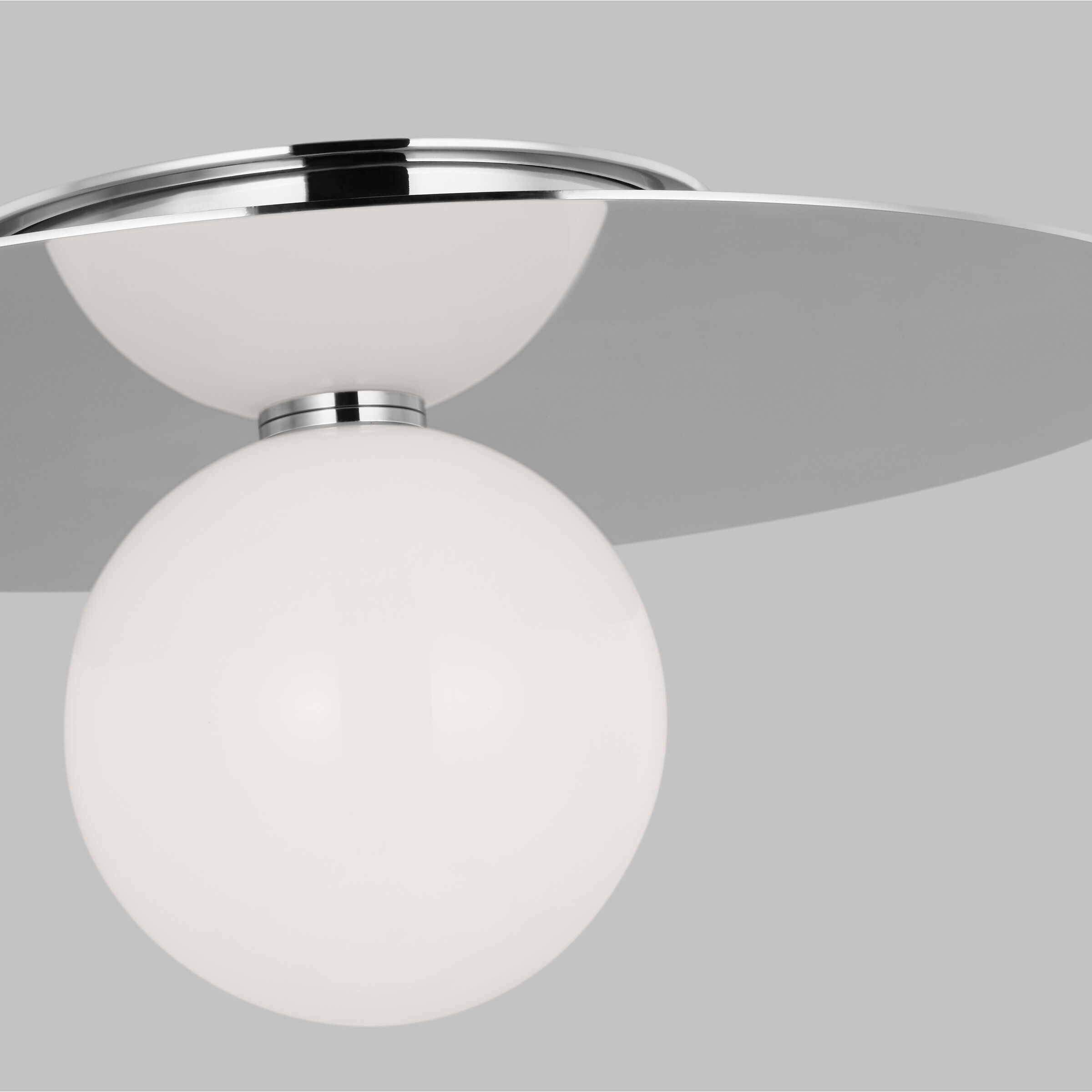 Kelly by Kelly Wearstler Nodes 1 Light 17.5 inch Polished Nickel Flush Mount Ceiling Light