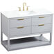 Larkin 48 X 22 X 34 inch Grey Vanity Sink Set