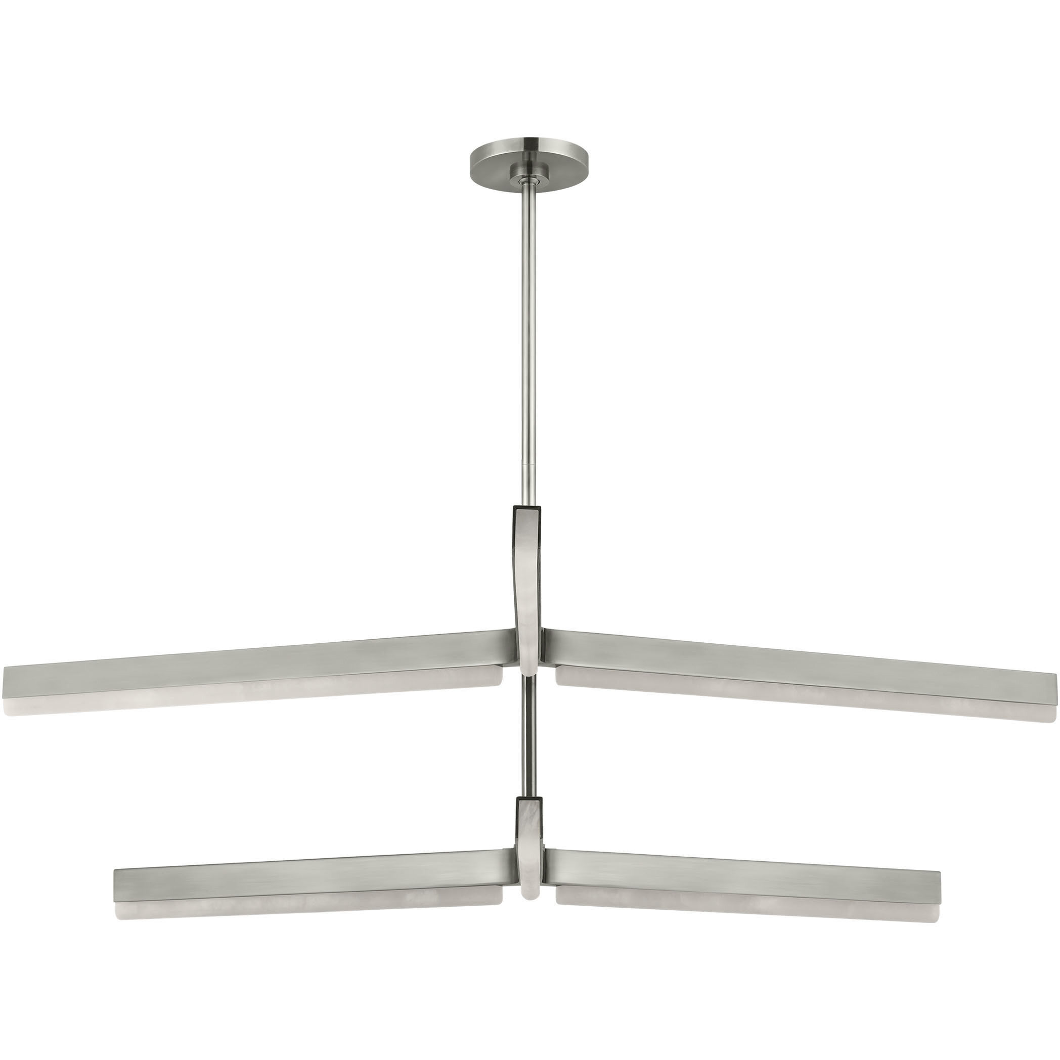 Kelly by Kelly Wearstler Linea LED 56 inch Antique Nickel Two Tier Chandelier Ceiling Light