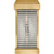Chapman & Myers Dunmore 2 Light 23 inch Antique-Burnished Brass Outdoor Curved Glass Louver Sconce, Large