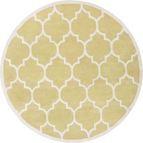 Transit 96 X 96 inch Lime, Cream Rug