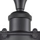 Austere Kingsbury LED 6 inch Matte Black Flush Mount Ceiling Light in Matte White Glass