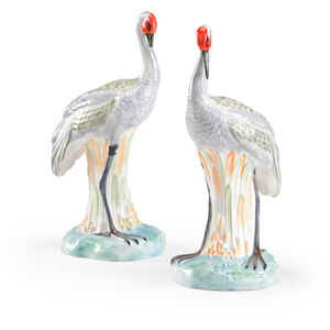Chelsea House Hand Decorated Figurines, Pair
