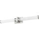 Idris LED 32.5 inch Brushed Nickel Bath Vanity Wall Light