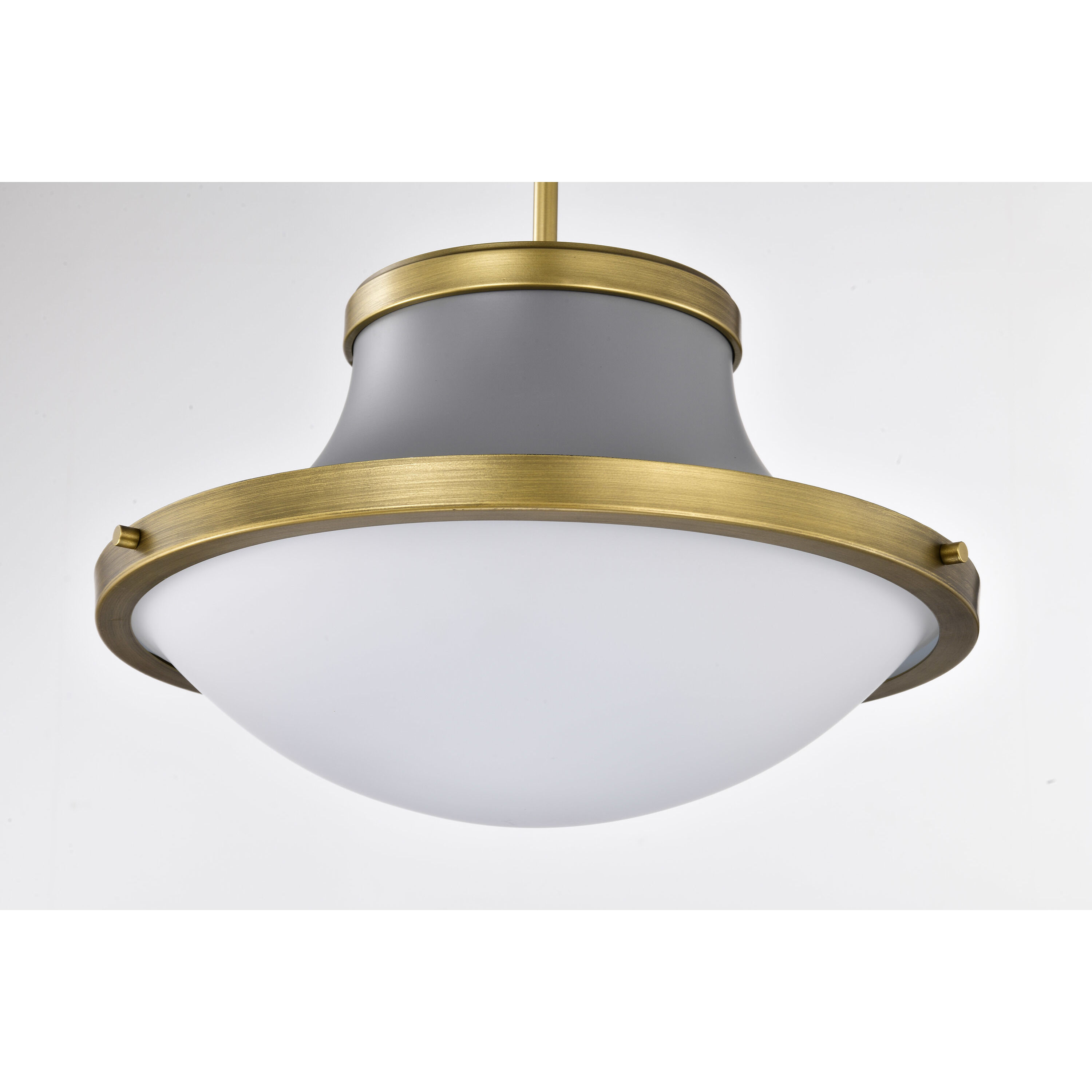 Lafayette 1 Light 18 inch Matte Gray Pendant Ceiling Light