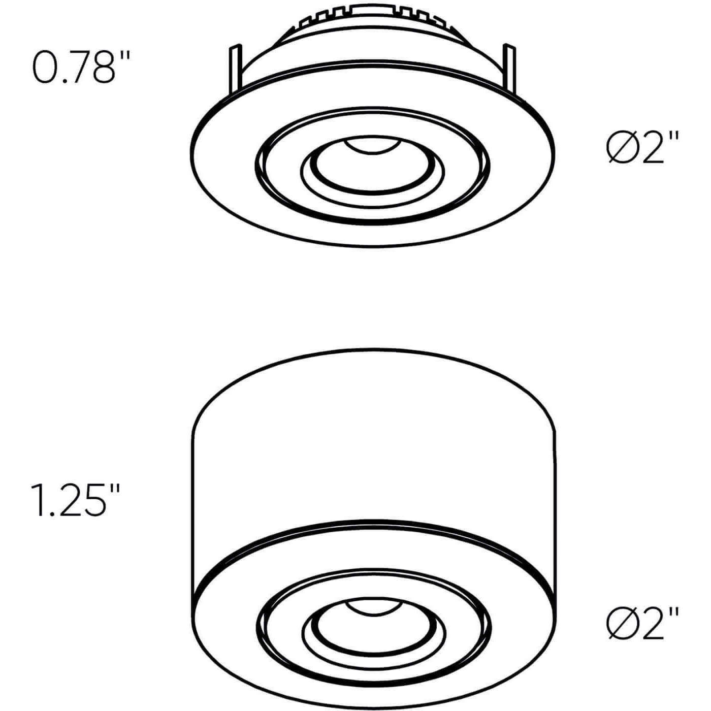 Mini-Puck Sand Blasted Aluminum Puck, mini Gimbal