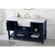 Clement 60 X 22 X 34 inch Blue Bathroom Vanity Cabinet