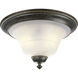 Melbourne 2 Light 14 inch Espresso Close-to-Ceiling Ceiling Light