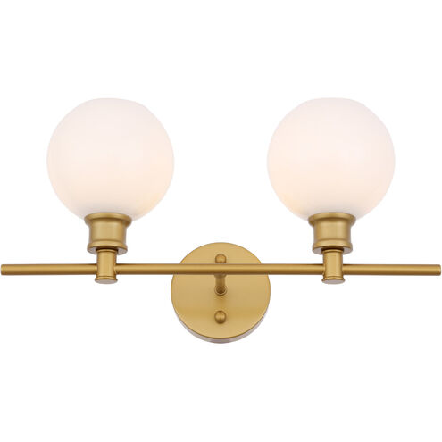 Syracuse 2 Light 19 inch Brass Wall sconce Wall Light