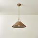 Davida 1 Light 20 inch Aged Brass Pendant Ceiling Light