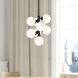 Arya 8 Light 12 inch Black Pendant Ceiling Light