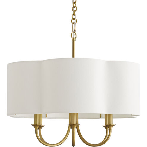 Rittenhouse 6 Light 26 inch Antique Brass Chandelier Ceiling Light, Small