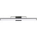 Solano LED 36 inch Black and Brushed Nickel Bath Vanity Light Wall Light