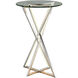 York 23.5 X 15.75 inch Polished Chrome Accent Table