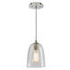 Grand Central 1 Light 6 inch Oil Rubbed Bronze Pendant Ceiling Light in Clear Mouth Blown
