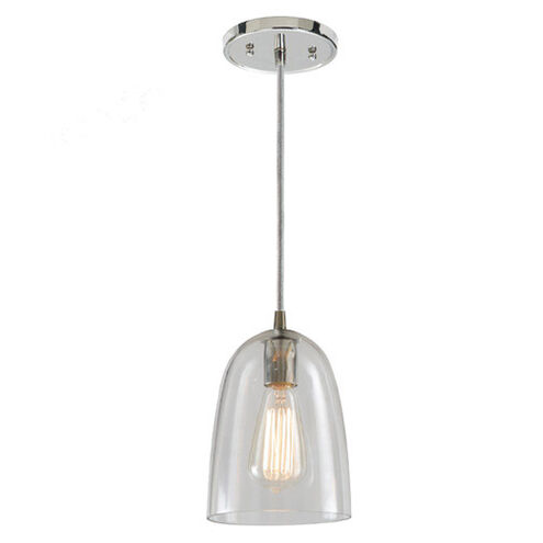 Grand Central 1 Light 6 inch Oil Rubbed Bronze Pendant Ceiling Light in Clear Mouth Blown
