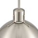 Zayne 1 Light 12 inch Brushed Nickel Pendant Ceiling Light